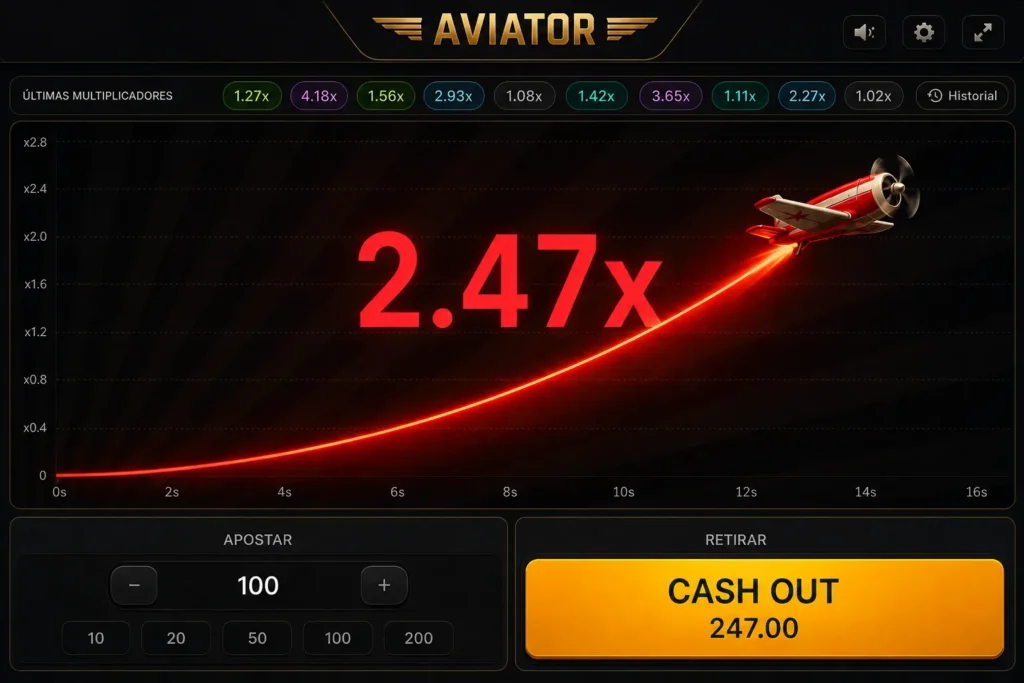 Juego crash Aviator en la app Pin-Up Casino